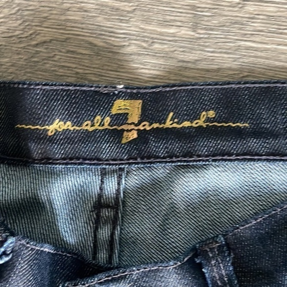 7 for all mankind jeans, dark denim size 29 straight leg - Picture 5 of 10